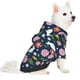 thumbnail image 2 of Fotbe Floral Rabbit Sudadera con Estampado para Perros Pequeños – Suéter con Capucha para Mascotas, Tela Suave de Forro Polar con Bolsillo-Medium, 2 of 7