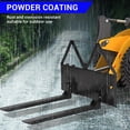 thumbnail image 5 of Kojooin 46" Heavy-Duty Tractor Pallet Forks, 3200lbs Capacity Quick Attach Forks, Clamp-On Bucket Forks for Skid Steer, Farm, Loader, Warehouse, 5 of 7