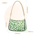 thumbnail image 3 of FORMRS Womens Shoulder Bag with Chain Strap Clutch Purse Cute Tote Handbag, Green Dot Triangles Pattern, 3 of 7