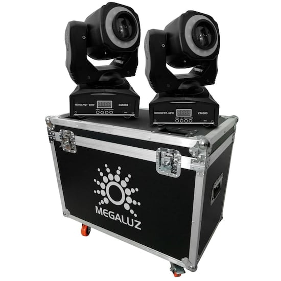 Case 2 Cabezas Móvil MEGALUZ Mini Spot 60X2 Cm005