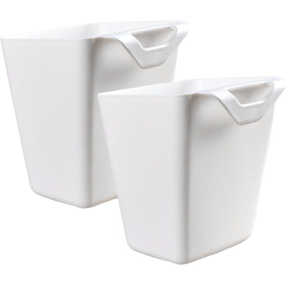 2 Pcs Hanging Cup Holder, Multipurpose Rolling Cart Accessories Hanging Pen Holders Storage Containers Hanging Buckets for Home Office Kitchen