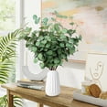 thumbnail image 4 of Faux Eucalyptus Leaves Floral 6 Pack 24"  Home Party Table Centerpiece And Wedding Plant Stems Flores Artificiales Para Decoration Indoor, 4 of 6