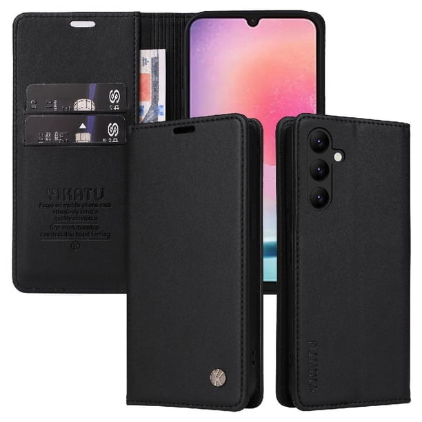 Funda para Samsung Galaxy A25 5G Estuche de Cuero PU Tipo Cartera con Ranuras para Tarjetas y Cierre Magnético