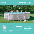 thumbnail image 6 of Intex Prism Frame 20ft x 52in Above Ground Pool, Lounger Float (2 Pack) & Cooler, 6 of 9