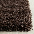 thumbnail image 4 of SAFAVIEH California Plush Solid Shag Runner Rug, Brown, 2'3" x 11', 4 of 13