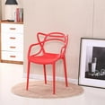 thumbnail image 3 of Heavenly Collection Red Plastic Armchair, 3 of 9