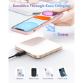 thumbnail image 6 of AGPTEK Wireless Charger with USB-C, 15W Max Fast Charge Wireless Charging Pad for iPhone 11/11 Pro Max/XS Max/XR/X/8, LG V50/V50 ThinQ/V40/V30+/V30/G8, Galaxy S20/S10/S9/S8, AirPods Pro, White, 6 of 10