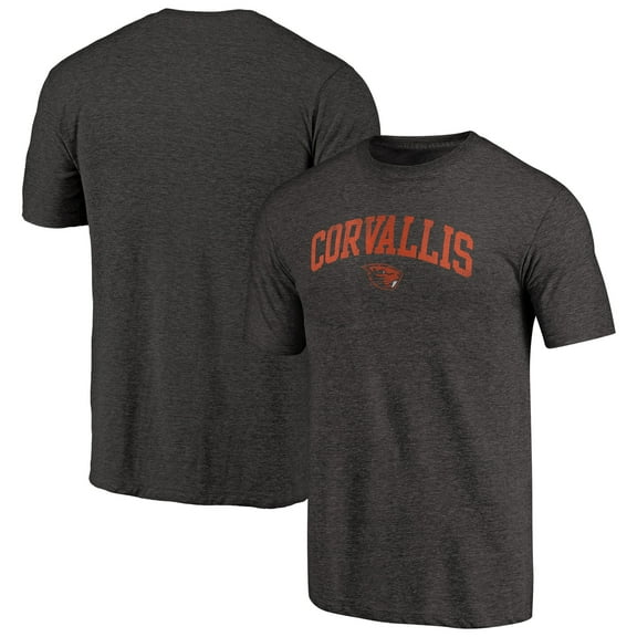 Men's Black Oregon State Beavers Arched City Tri-Blend T-Shirt