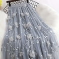 thumbnail image 2 of Skirts for Women Floral Embroidery Layered Tulle Mesh Skirt Maxi Party Summer Casual Swing Skirts Elegant Office Work Long Skirt High Waist A-Line Dress Skirt, 2 of 6