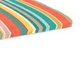 thumbnail image 4 of Jordan Manufacturing 48" x 18" Kodi Cornhusk Multicolor Stripe Rectangular Outdoor Settee Swing Bench Cushion with Ties, 4 of 12