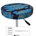 thumbnail image 4 of Disketp Turtle Funda Redonda para Taburete, Funda de Cojín para Silla de Bar Suave y Elástica-12 inch, 4 of 7