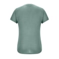 thumbnail image 4 of Rloper-Lop Ribbed Henley Shirts for Men Crewneck Short Sleeve Tee Shirts Solid Color Fitting Shirt Tops Button Down Breathable Tops, 4 of 5