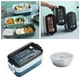 thumbnail image 1 of Caja Bento sin BPA Macarena fiambreras apilables azul con tazón de sopa, 1 of 8