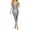 Grey, variant on Shapewear Midi Dress for Women Sparkly Formal Wedding Guest Dresses Fall Square Neck Ruched Dress GN1 M