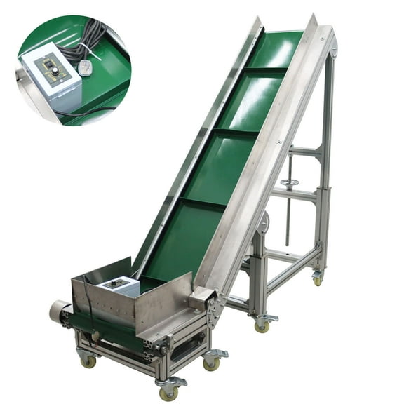 Electric Climbing Conveyor Automatic Incline PVC Belt Conveyor Adjustable Height and Speed