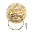 thumbnail image 4 of Aldaba de puerta con cabeza de león, diseño vintage, tirador de cajón de latón, decoración para el hogar, armario 6 cm, 4 of 9