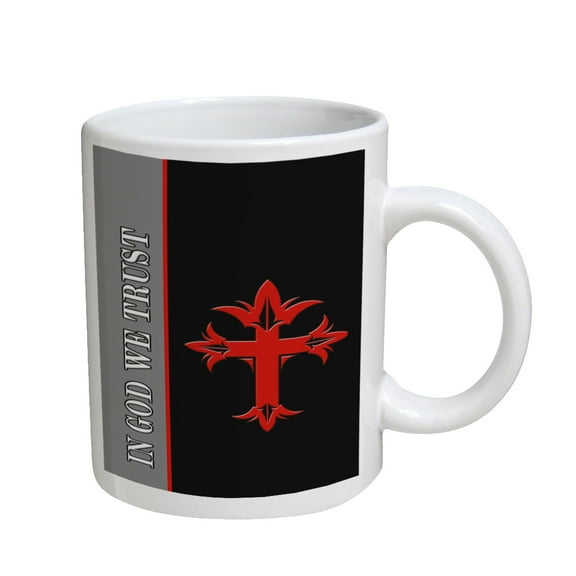 KuzmarK Coffee Cup Mug 11 Ounce - In God We Trust