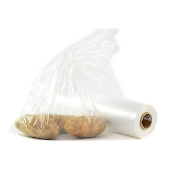 HDPE Produce Bags 18x24 Inch - Plastic Bags on Roll for Grocery, Fruits & Vegetables - 250 Count Per Roll - Store & Home Use