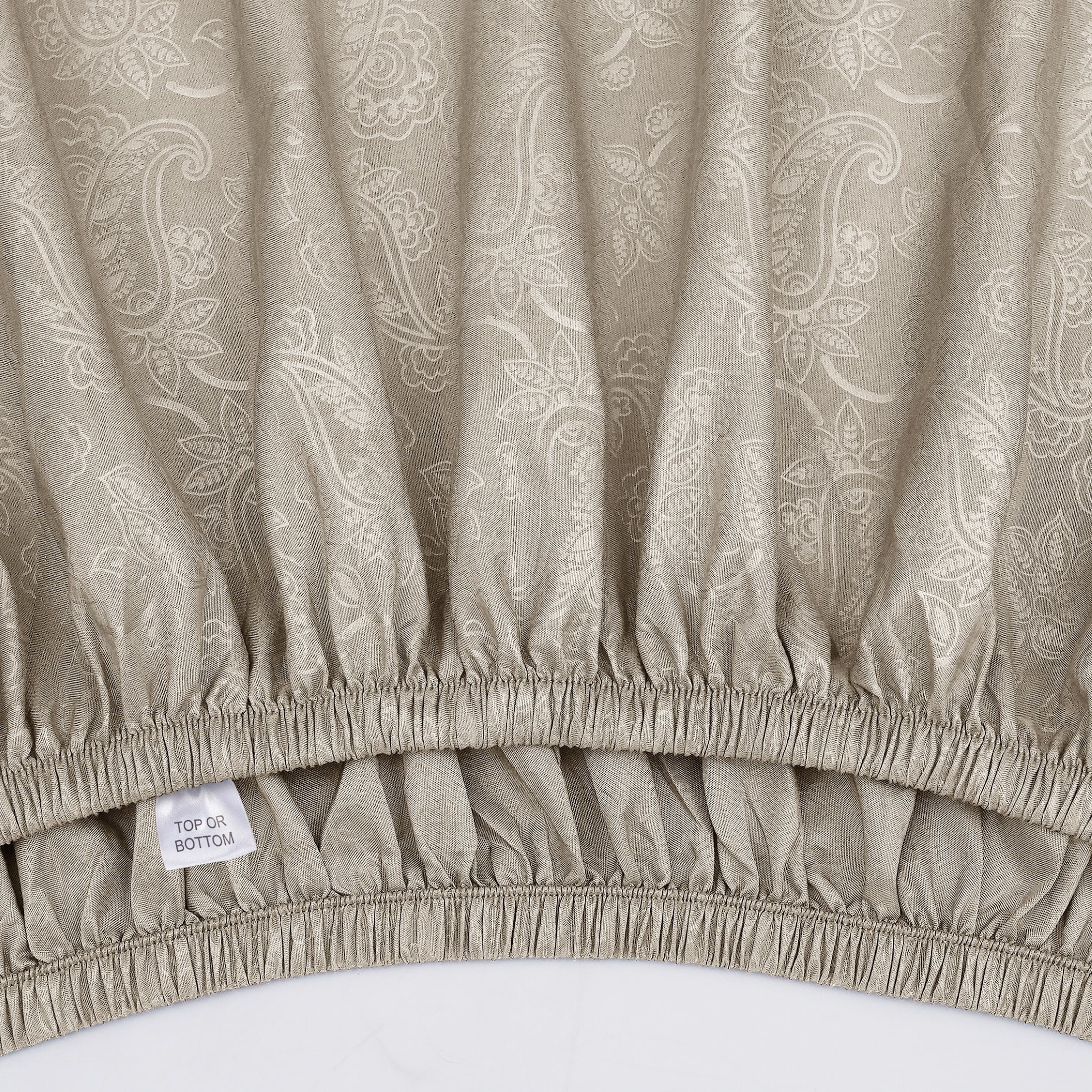 Mainstays Super Soft Brushed Microfiber Bed Sheet Set, Washed Tan Paisley, Full, 4 Piece