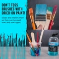 thumbnail image 3 of U.S. Art Supply Brush Cleaner and Restorer, 16 Ounce Bottle - Quickly Cleans Paint Brushes, Airbrushes, Art Tools - Cleaning Solution to Remove Dried On Acrylic, Oil and Water-Based Paint Colors, 3 of 5