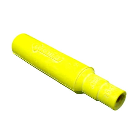 Series Male Detachable Plug - Leviton 15SDF-48Y Yellow 15 Series Male Cam-Type Detachable Plug Insulator Sleeve