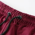 thumbnail image 5 of Dolkfu Mens Shorts Drawstring Athletic Basketball Shorts Elastic Waist Zipper Pocket Gym Mens 5 Inch Inseam Shorts XL, 5 of 7