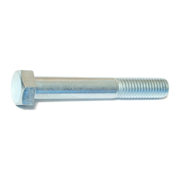 1/2"-13 x 3-1/2" Zinc Plated Grade 2 / A307 Steel Coarse Thread Hex Bolts HBHS-392
