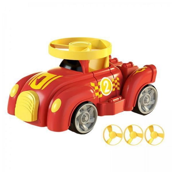 Almencla 2X Flying Propeller Car Toy Flying Propeller Launcher for Preschool Boys Girls