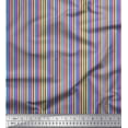 thumbnail image 1 of Soimoi Modal Satin Fabric Vertical Stripe Decor Fabric Printed Yard 42 Inch Wide, 1 of 5