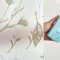 thumbnail image 3 of iDesign Waterproof PEVA Shower Curtain, Leaves, Blue Green/Frost, 3 of 6