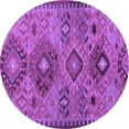 thumbnail image 1 of Ahgly Company Indoor Round Persian Purple Traditional Area Rugs, 3' Round, 1 of 4