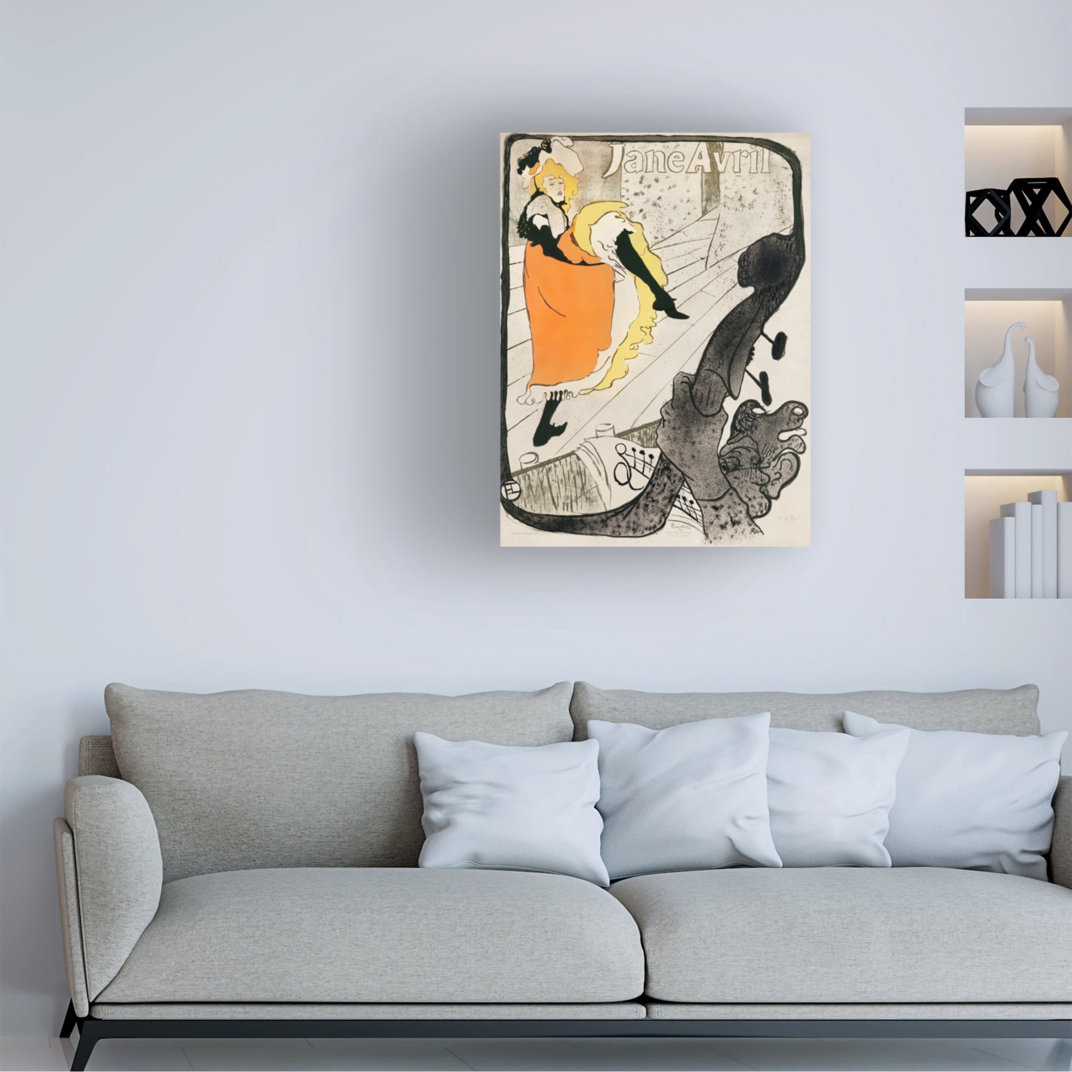 Trademark Fine Art Pictufy   Jane Avril 1893 Canvas Wall Art