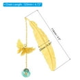 thumbnail image 2 of Uxcell Metal Feather Bookmark Butterfly Book Marks Page Markers Birthday Appreciation Gift Box, Gold Blue, 2 of 6