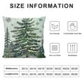 thumbnail image 5 of Chilfamy  Christmas Trees Snowflake Throw Pillow Cover,  Winter Holiday Cushion Case Decoration for Sofa Couch, 5 of 5