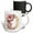 Multicolor, variant on 3drose, Pretty Pink Peony Floral Monogram Initial D, 11oz Two-tone Yellow Mug