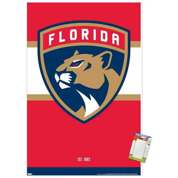 NHL Florida Panthers - Logo 21 Wall Poster, 22.375" x 34"