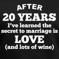 thumbnail image 3 of CafePress - 20 Years Of Love And Wine T Shirt - Women's V-Neck Dark T-Shirt, 3 of 4