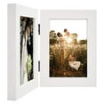 thumbnail image 2 of Golden State Art 2-Opening 4x6 Vertical Hinged Folding Family Picture Frames, White, 2-Pack, 2 of 8