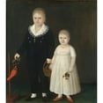 thumbnail image 3 of Joshua Johnson 15x16 Black Modern Framed Museum Art Print Titled - Edward and Sarah Rutter (ca. 1805), 3 of 5