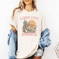 thumbnail image 3 of Long Live Cowgirls Shirt for Women and Teens Country Girl Western Style Tee Ivory Shirt Adult Large, 3 of 4