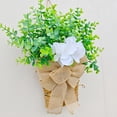 thumbnail image 4 of Front Door Garland Spring Hydrangea Simulation Rattan Basket Hanging Decorative Basket 30 cm x 45 cm, 4 of 8
