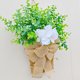 thumbnail image 4 of Cesta colgante de hortensias artificiales con cesta de ratán, guirnalda decorativa de primavera/verano para puerta principal, entrada, decoración del hogar interior o exterior., 4 of 8