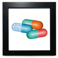 thumbnail image 1 of Pill Capsule Health Care Products Pattern Black Square Frame Picture Wall Tabletop, 1 of 3