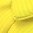 thumbnail image 4 of DNG Creations 5 Piece Damask Stripe Comforter 100% Egyptian Cotton 550 GSM Filling ( California King Size ) All Season 800 Thread Count - Stripe Yellow Colour, 4 of 6