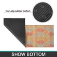 thumbnail image 7 of Bohemian Retro Color Diamond Pattern Kitchen Rugs and Mats Sets Of 2, Funny Kitchen Decoration Rubber Backing Non-Slip Absorbent Mats for Sink Waterproof Runner Rug for Laundry Room 17x30+17x48inch, 7 of 7