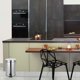 thumbnail image 2 of WORGEOUS Contenedor de basura de acero inoxidable con tapa, contenedor de basura redondo para cocina, 2 of 8