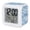 Indigo, Navy Blue, Denim, Cobalt, variant on Black Leaves Digital Alarm Clock for Bedrooms,Smart LED Alarm Clock with 7 Color Changing Night Light,Summer Botanical Modern Zen Vintage Minimalist Silent Wake Up Clocks for Sleep Study 3.2"x3.2"