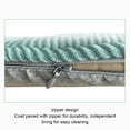 thumbnail image 4 of Advancent Extra Long Chair Cushion - Soft Texture Better Support Stability Silica Gel Particles High Density Sponge Decoración del hogar Rosa (43x41x35cm), 4 of 6