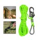 thumbnail image 2 of Ajustador autoblocante de aleación de aluminio con cuerda tipo tienda de campaña de 4mm para jardinería y acampada Verde, 2 of 8
