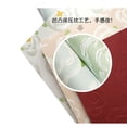 thumbnail image 4 of Zhuge Papel de embalaje para caja de regalo, papel de embalaje con flores en relieve impreso en tres dimensiones (verde), 4 of 5